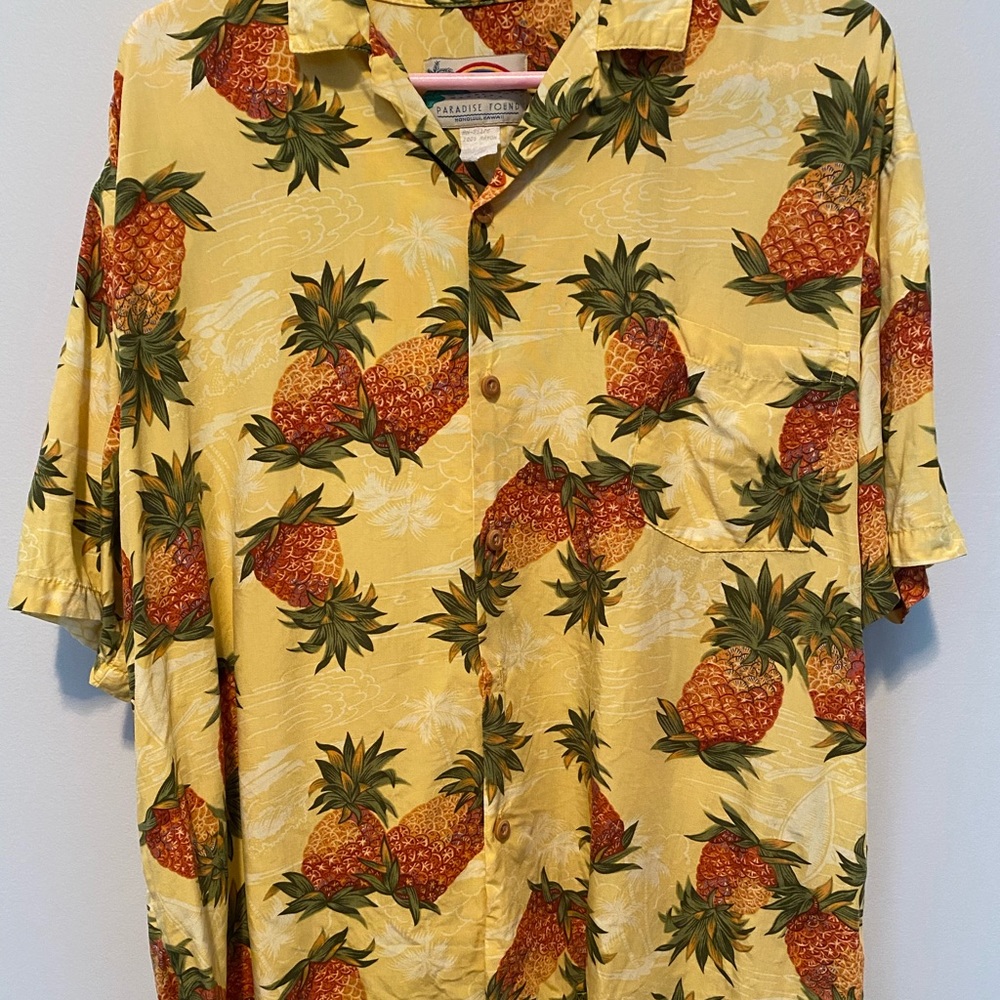 Paradise Found Vintage Hawaiian Pineapple Shirt